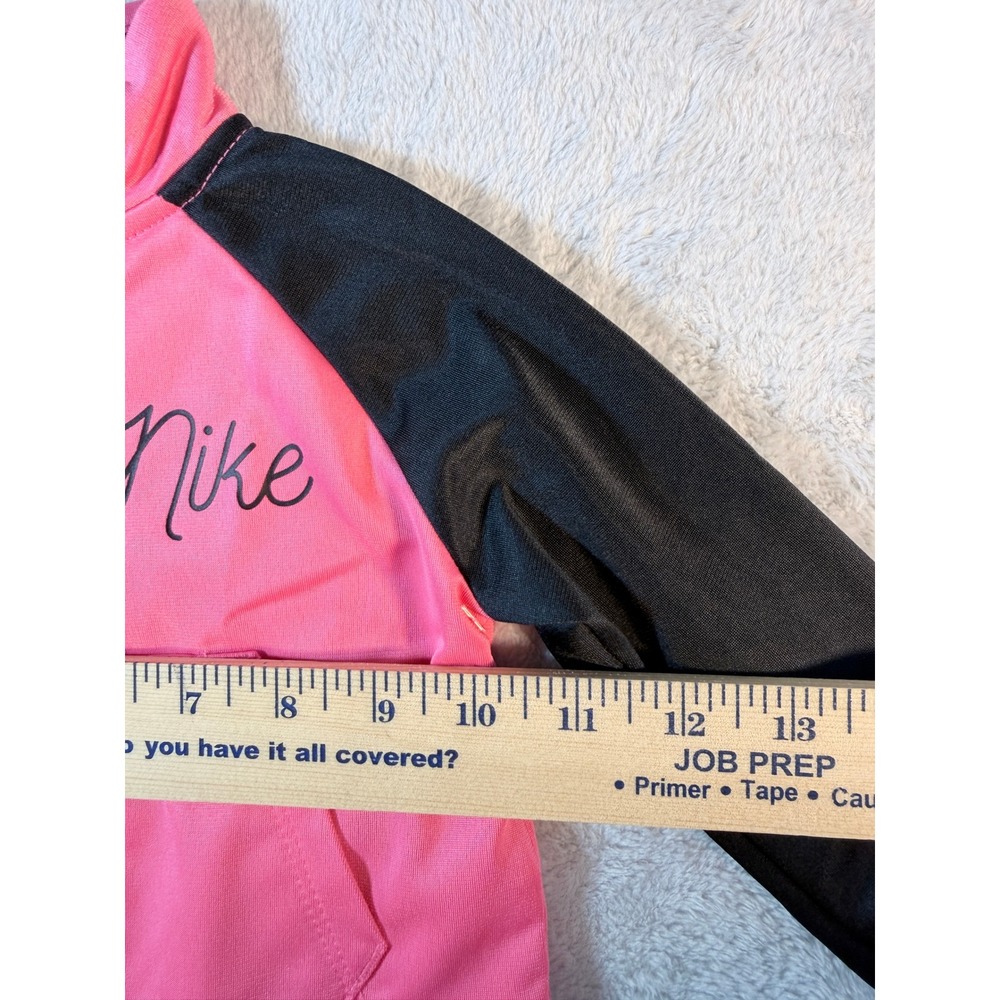 Nike Girls Pink Black‎ 2 Piece Tracksuit Set Full Zip Jacket Pants Size 12M NWT - Picture 5 of 16